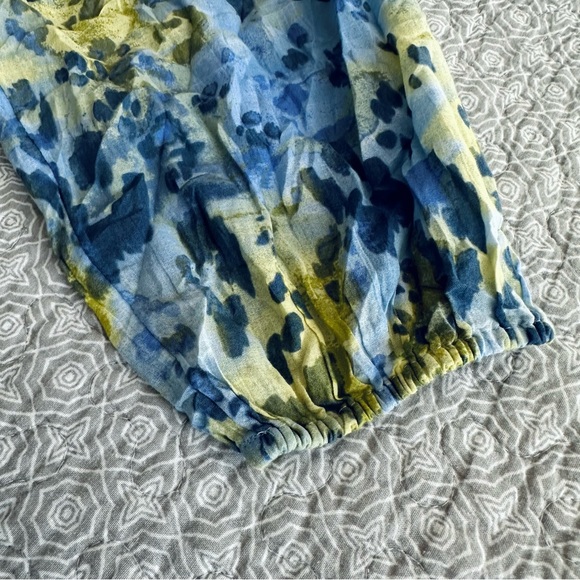 Aerie Rock 'N' Ruffle Mini Dress Blue Yellow Floral Size XL - New without tags! - Picture 7 of 11